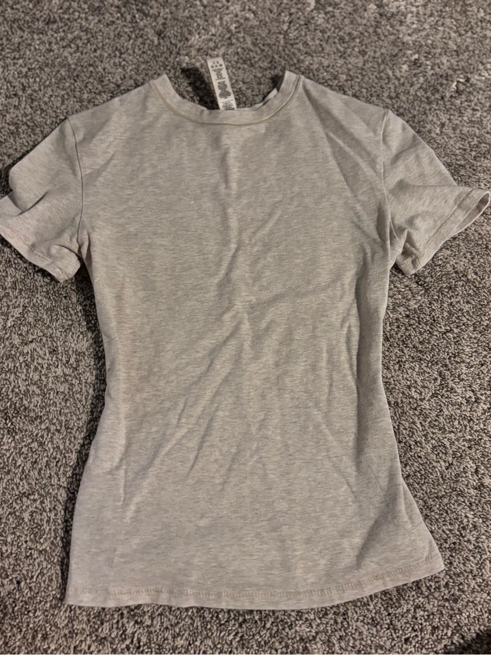 Skims Women's Fitted Crew Neck Tee - Beige